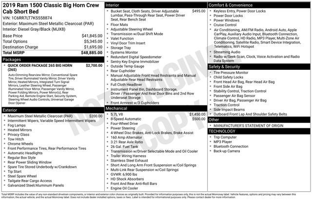 2019 RAM 1500 Classic Big Horn