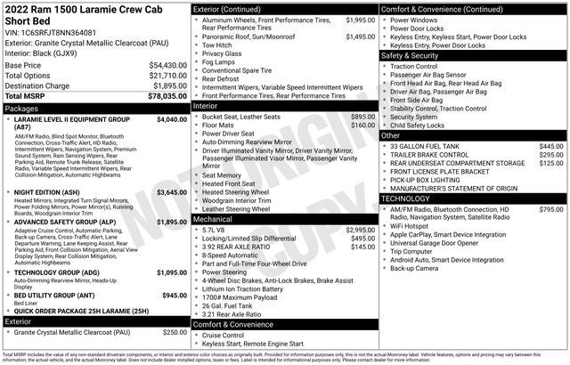 2022 RAM 1500 Laramie