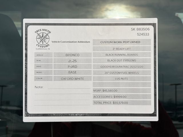 2025 Ford Bronco Base