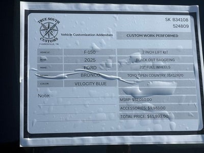 2025 Ford Bronco Big Bend