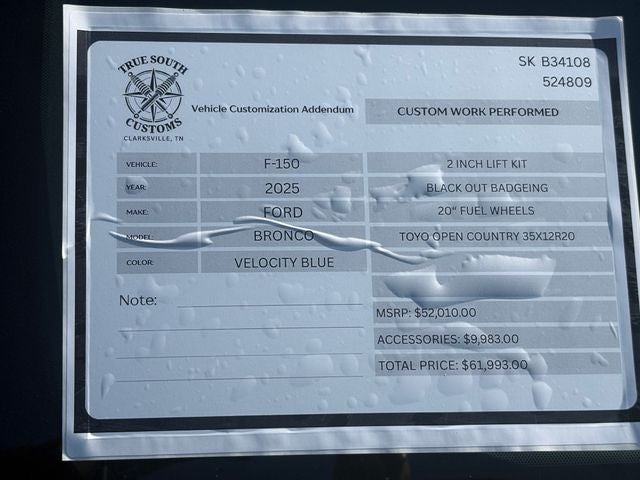 2025 Ford Bronco Big Bend