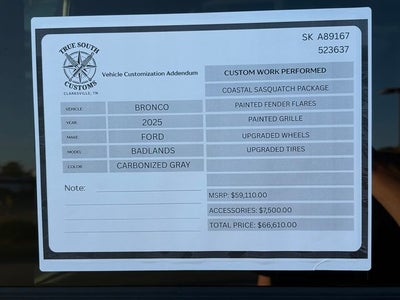 2025 Ford Bronco Badlands