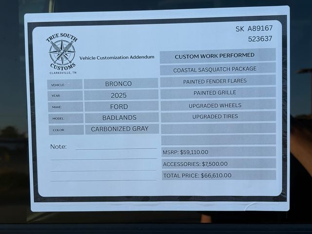 2025 Ford Bronco Badlands