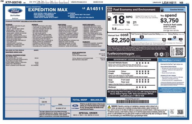 2020 Ford Expedition Max King Ranch