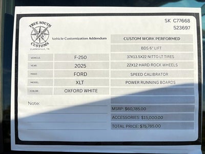 2025 Ford F-250SD XLT