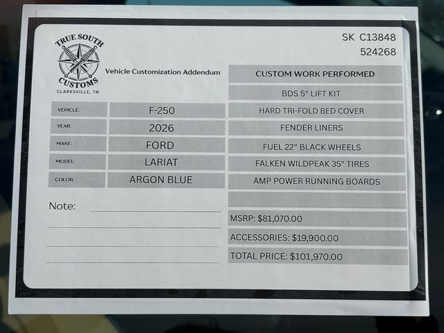 2026 Ford F-250SD Lariat