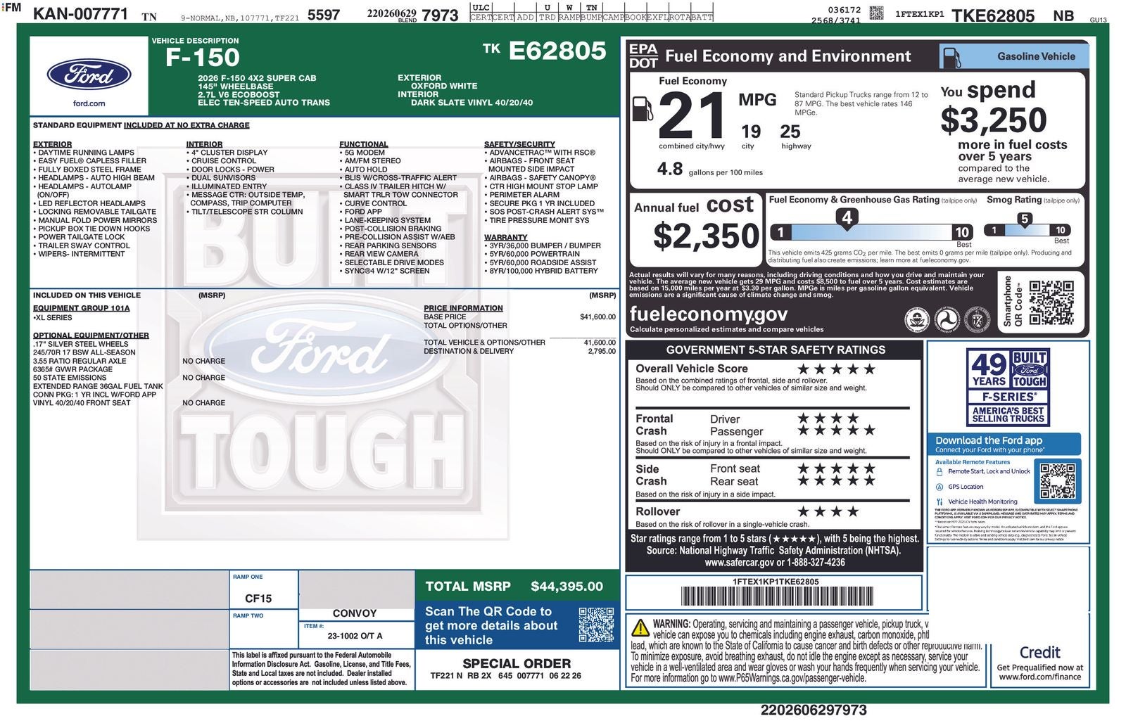 2026 Ford F-150 XL IN-TRANSIT