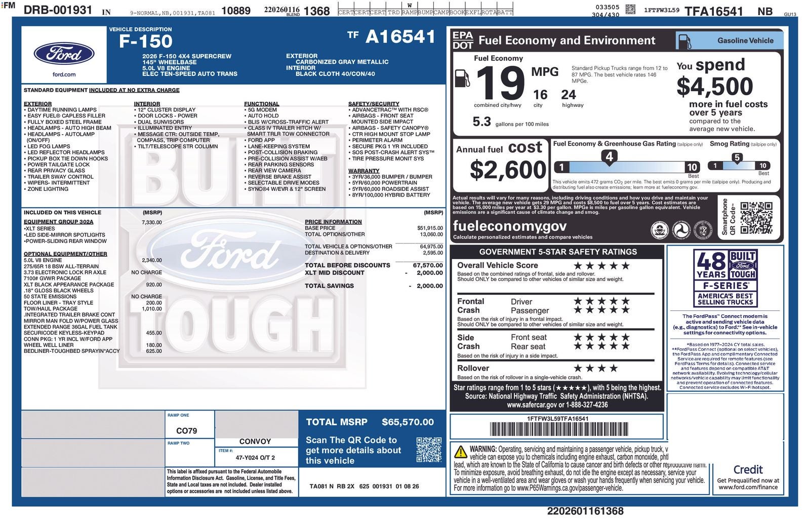2026 Ford F-150 XLT