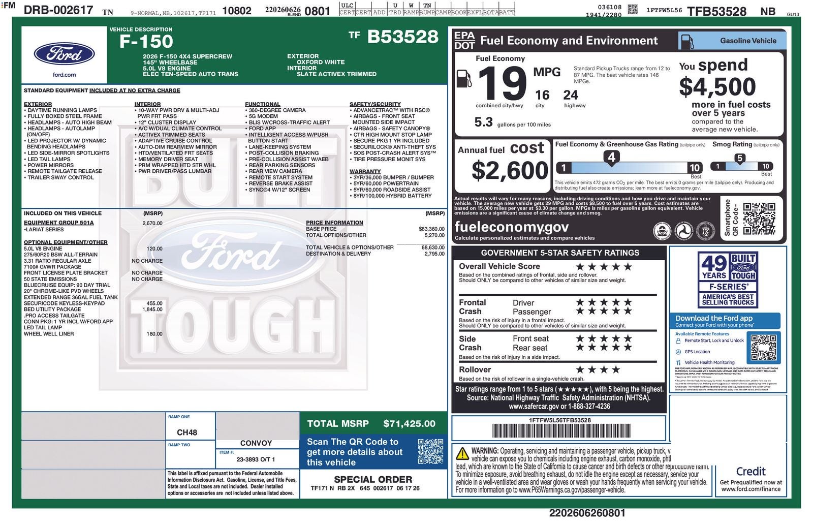2026 Ford F-150 Lariat IN-TRANSIT