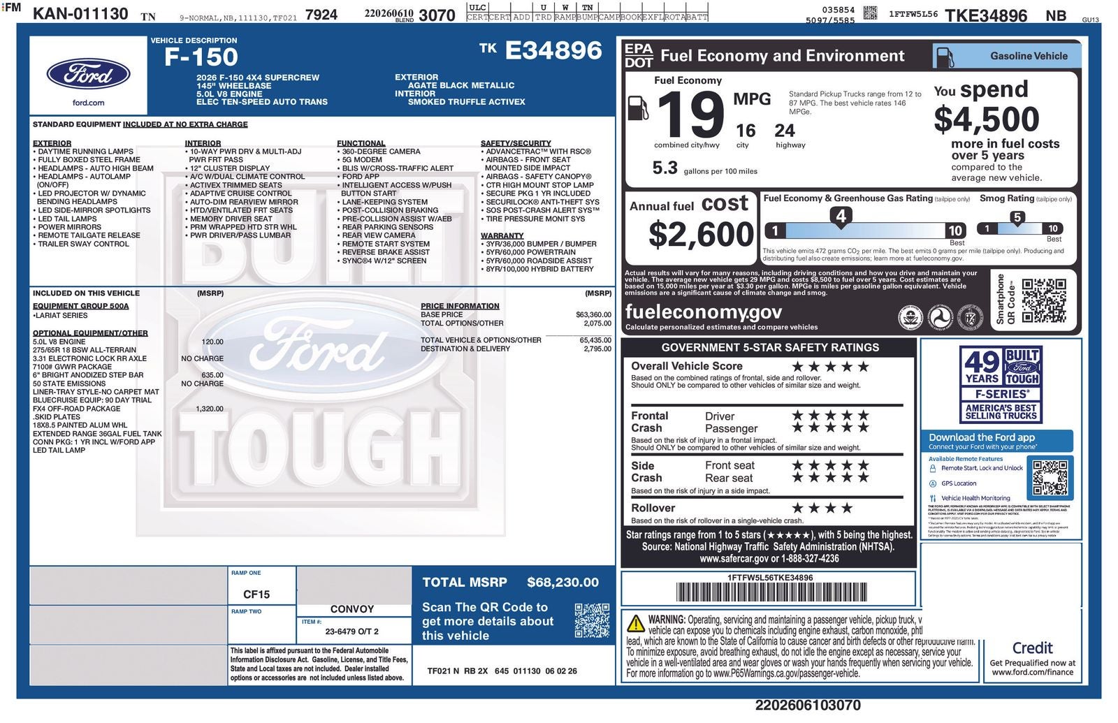 2026 Ford F-150 Lariat IN-TRANSIT