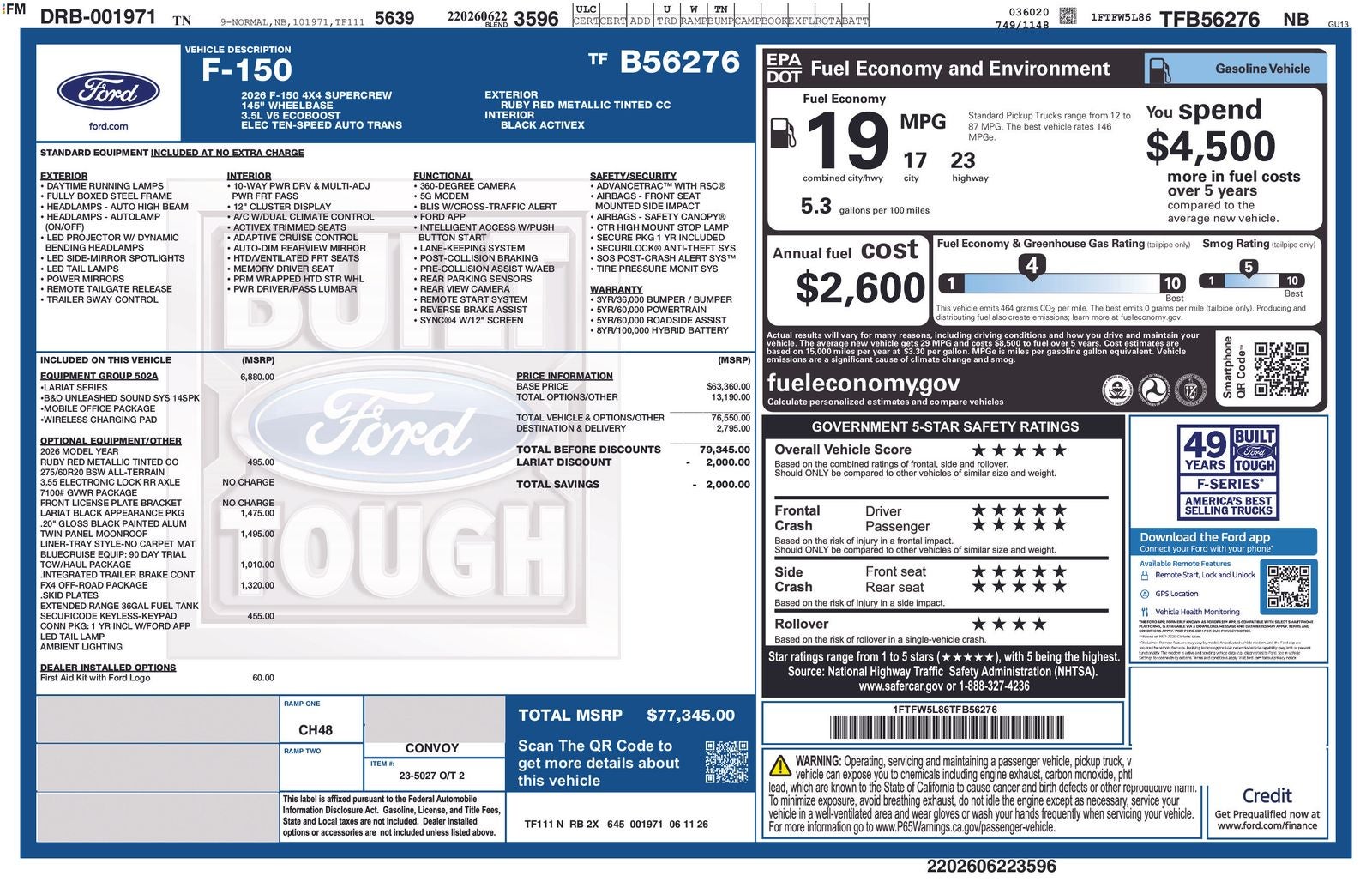 2026 Ford F-150 Lariat IN-TRANSIT