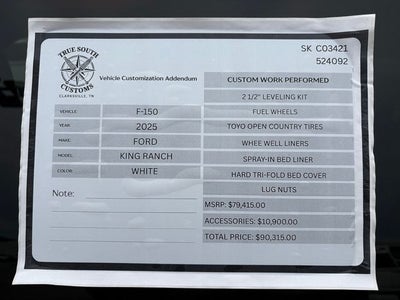 2025 Ford F-150 King Ranch