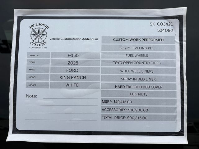 2025 Ford F-150 King Ranch