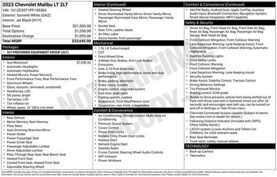 2023 Chevrolet Malibu LT 2LT