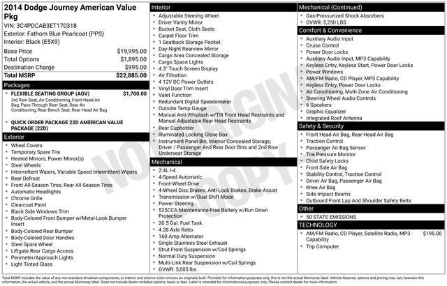 2014 Dodge Journey AVP