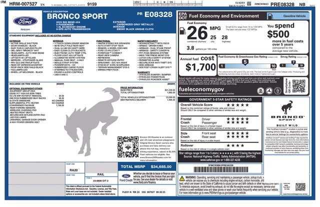 2023 Ford Bronco Sport Big Bend