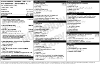 2022 Chevrolet Silverado 1500 LTD LT Trail Boss