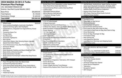 2024 Mazda Mazda CX-30 2.5 Turbo Premium Plus Package w/Premium Plus Package