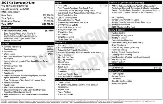 2025 Kia Sportage X-Line