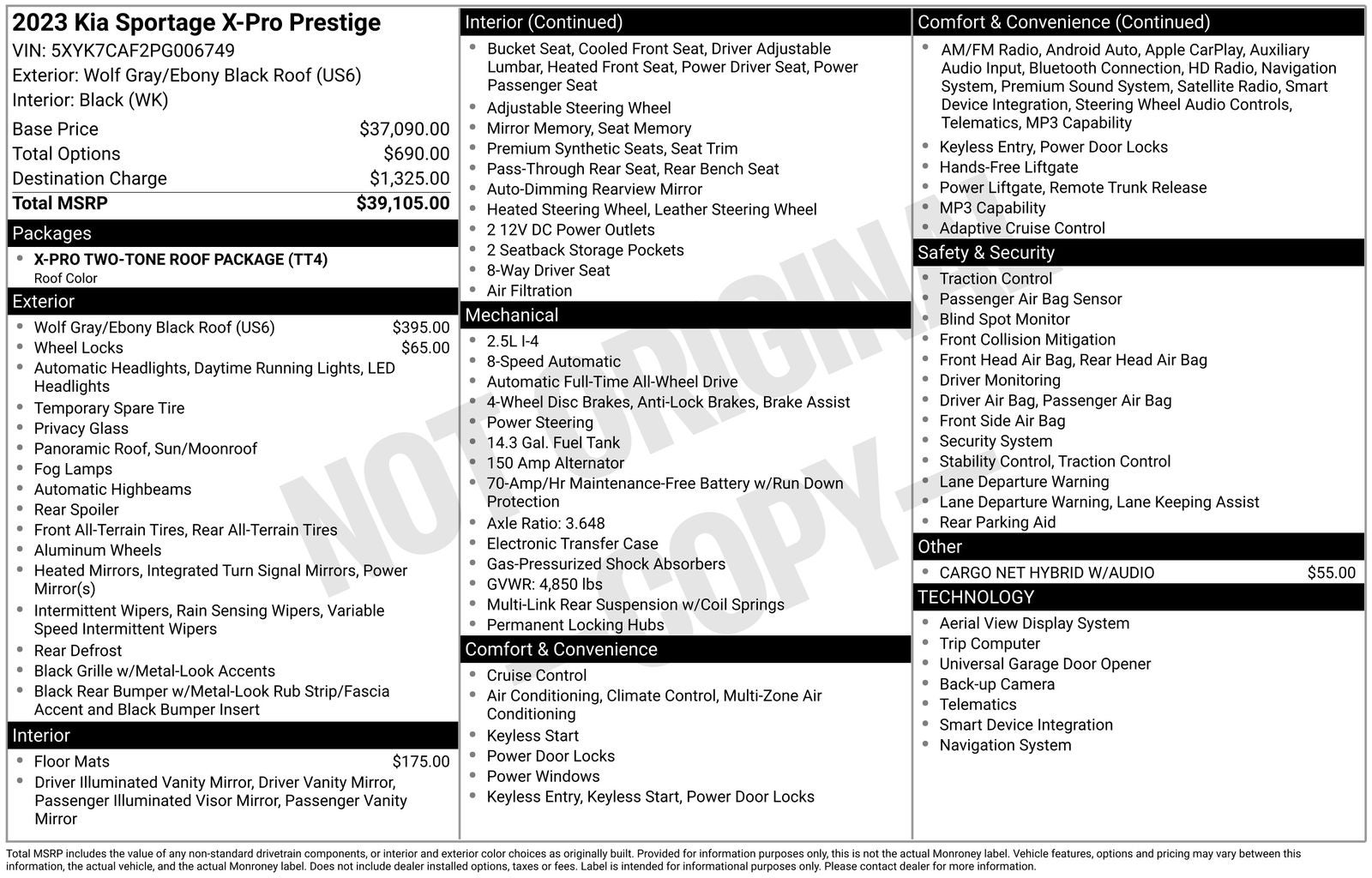 2023 Kia Sportage X-Pro Prestige