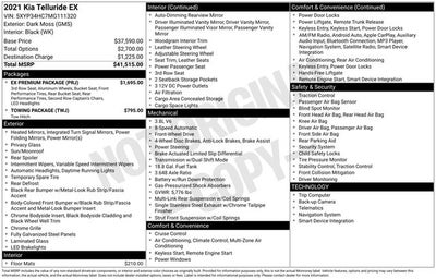 2021 Kia Telluride EX