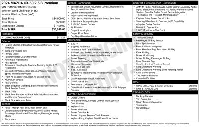 2024 Mazda Mazda CX-50 2.5 S Premium Package