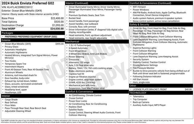 2024 Buick Envista Preferred