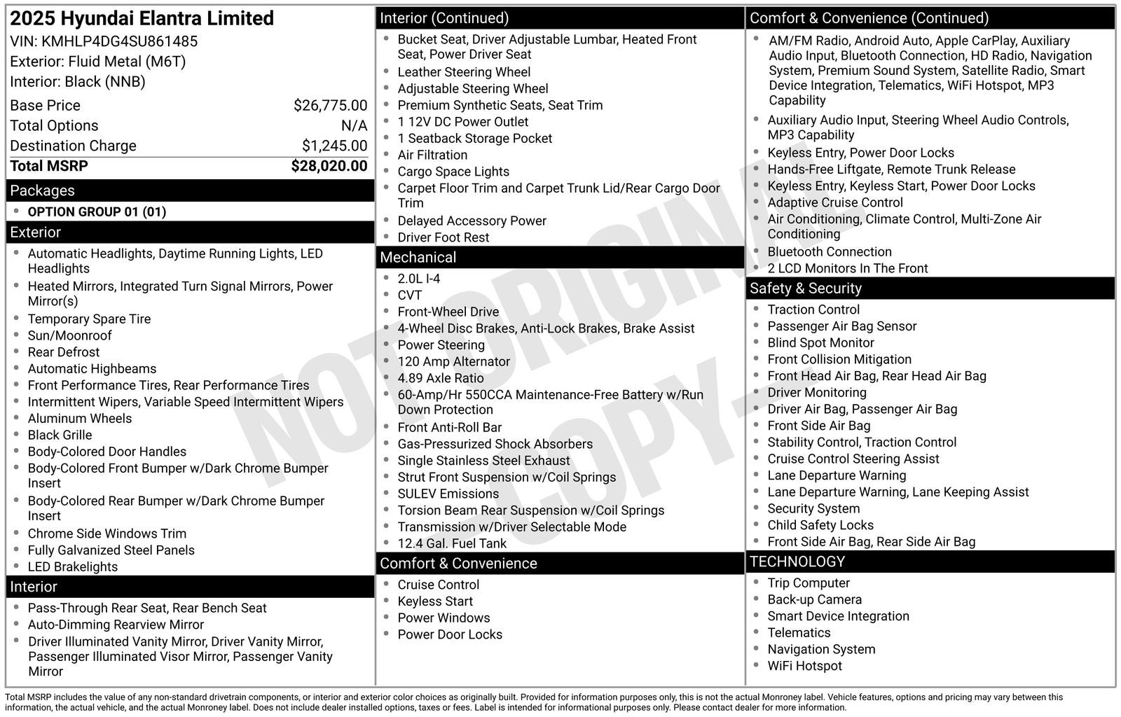 2025 Hyundai Elantra Limited