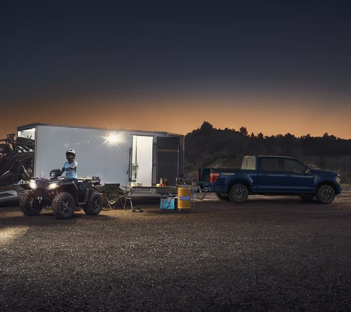 f-150 towing trailer