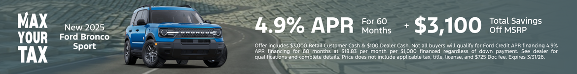 New 2025 Ford Bronco Sport 