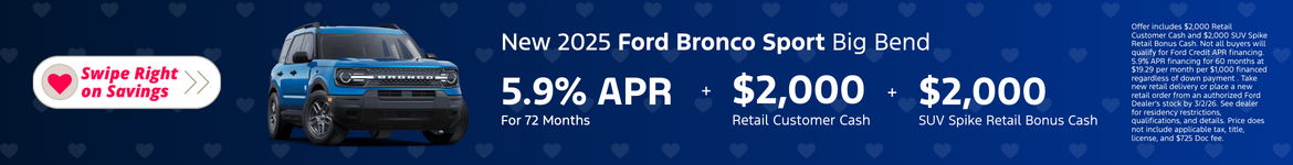 New 2025 Ford Bronco Sport 