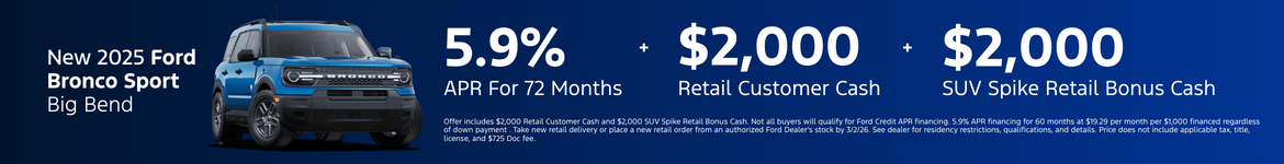 New 2025 Ford Bronco Sport 