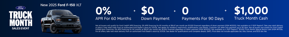 New 2025 Ford F-150 XLT
