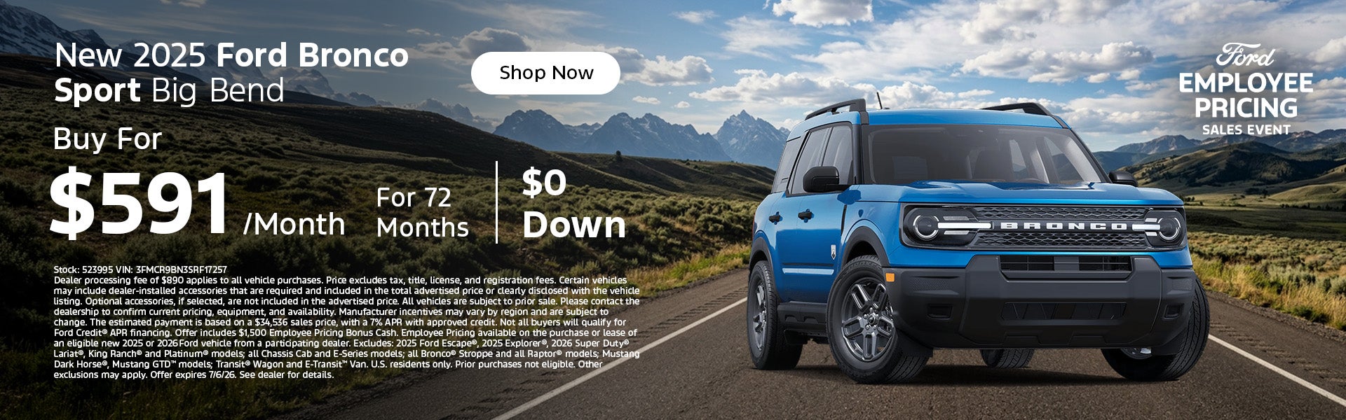 New 2025 Ford Bronco Sport Big Bend 