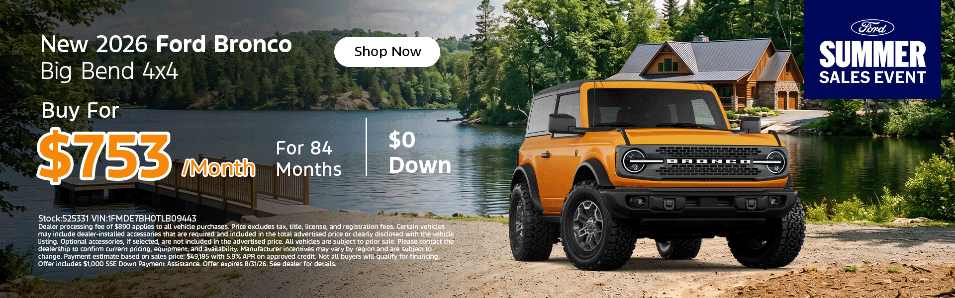 New 2026 Ford Bronco Big Bend 4x4 