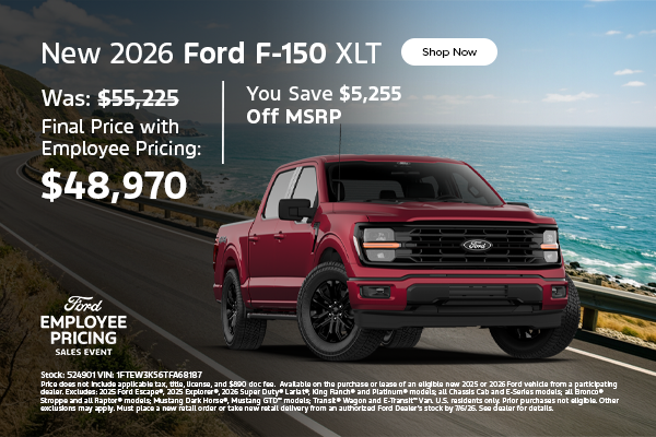New 2026 Ford F-150 XLT