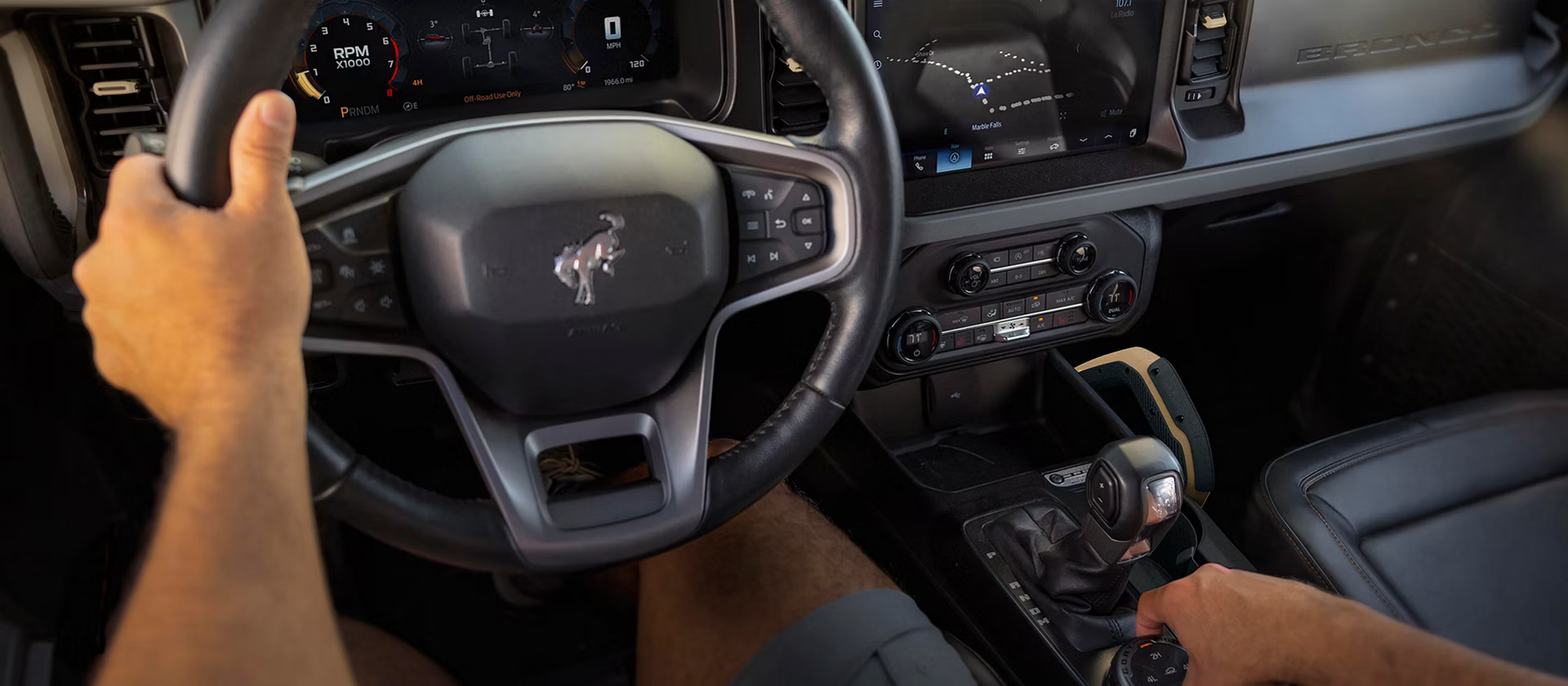 2026 Ford Bronco driver point of view interior
