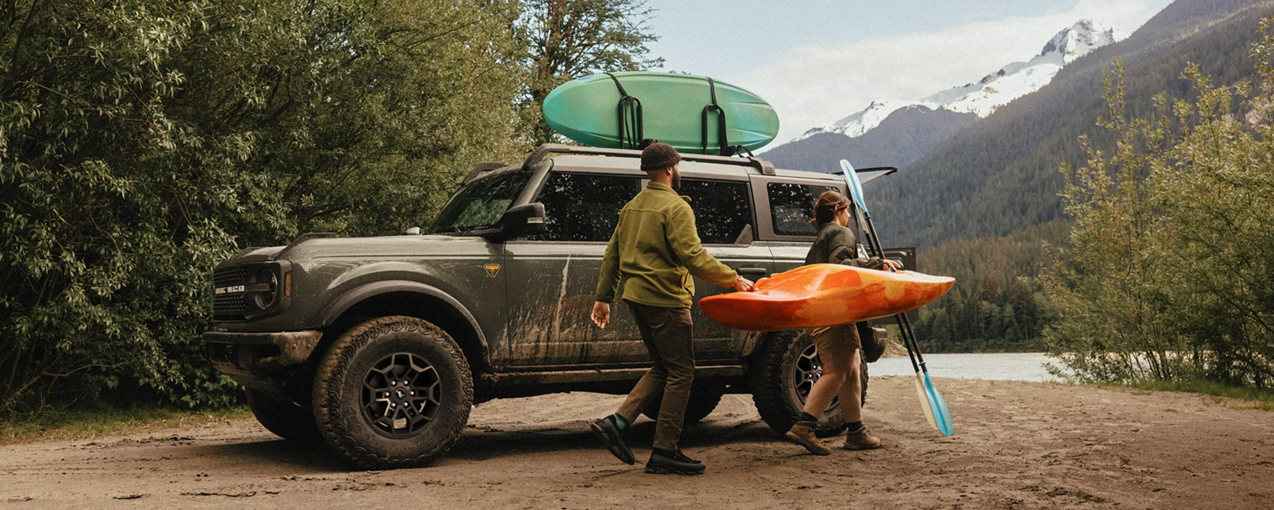 2026 Ford Bronco with kayaks on roof