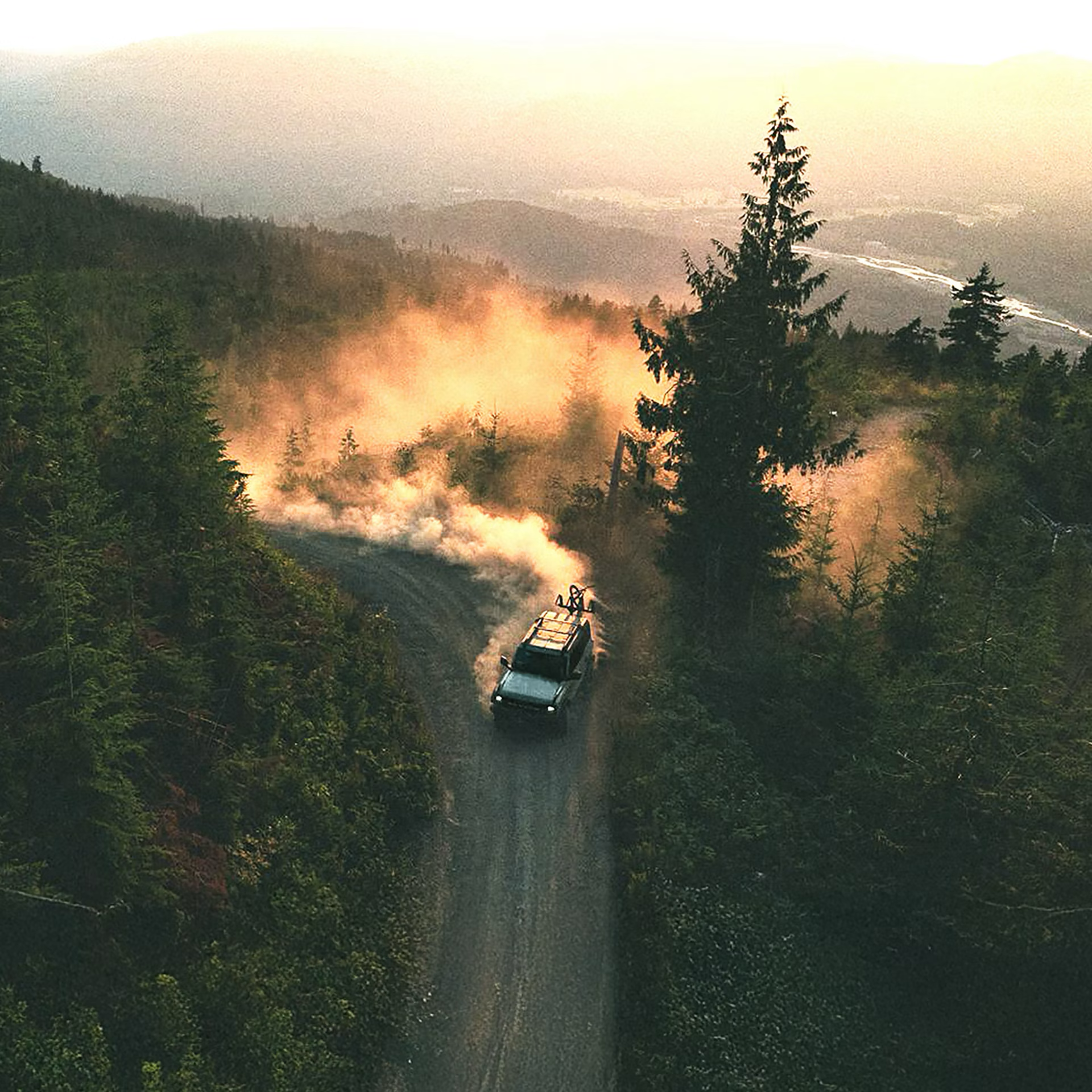 2026 Ford Bronco offroading through a forest