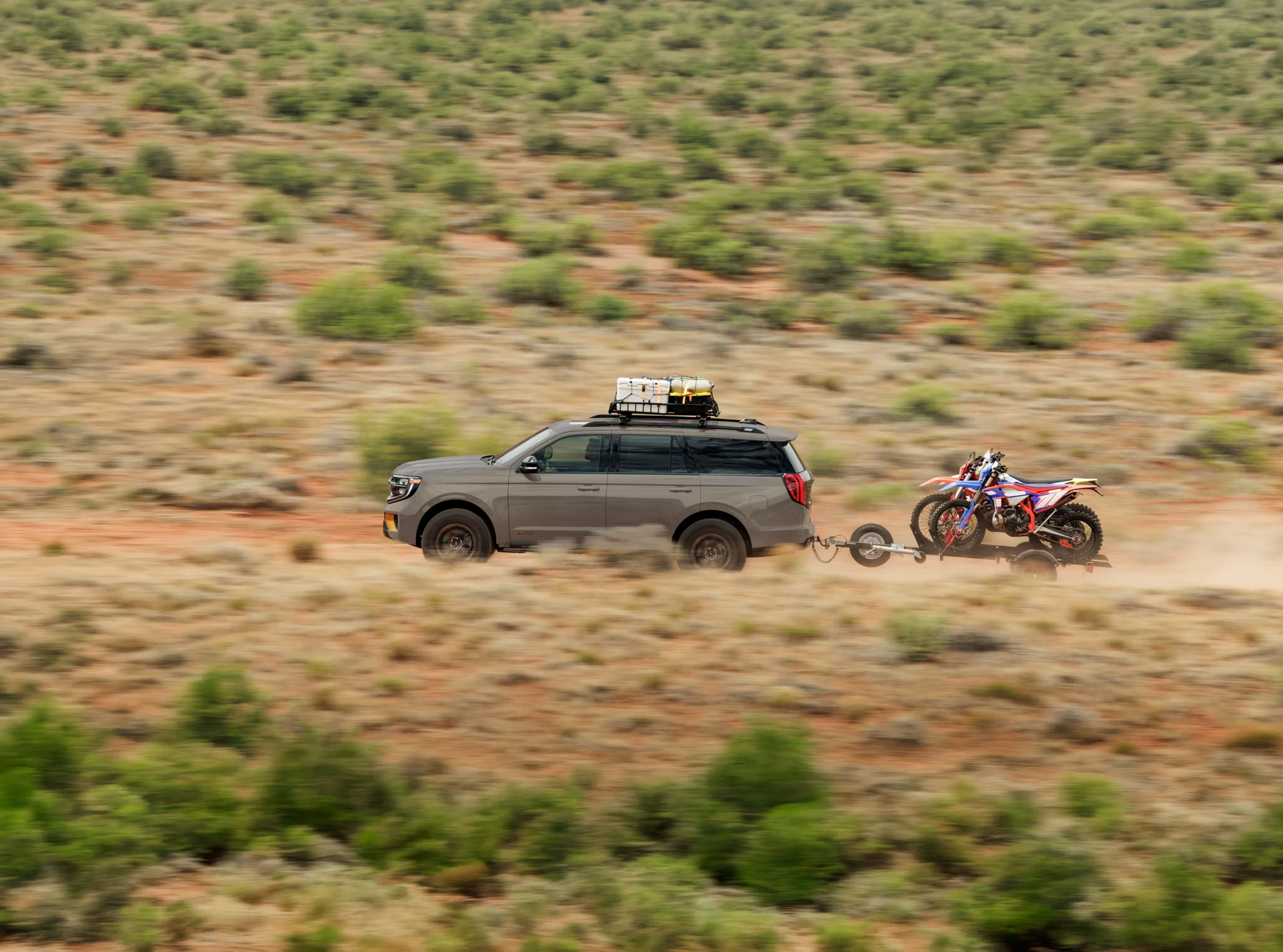 2026 Ford Expedition towing dirt bikes off-road