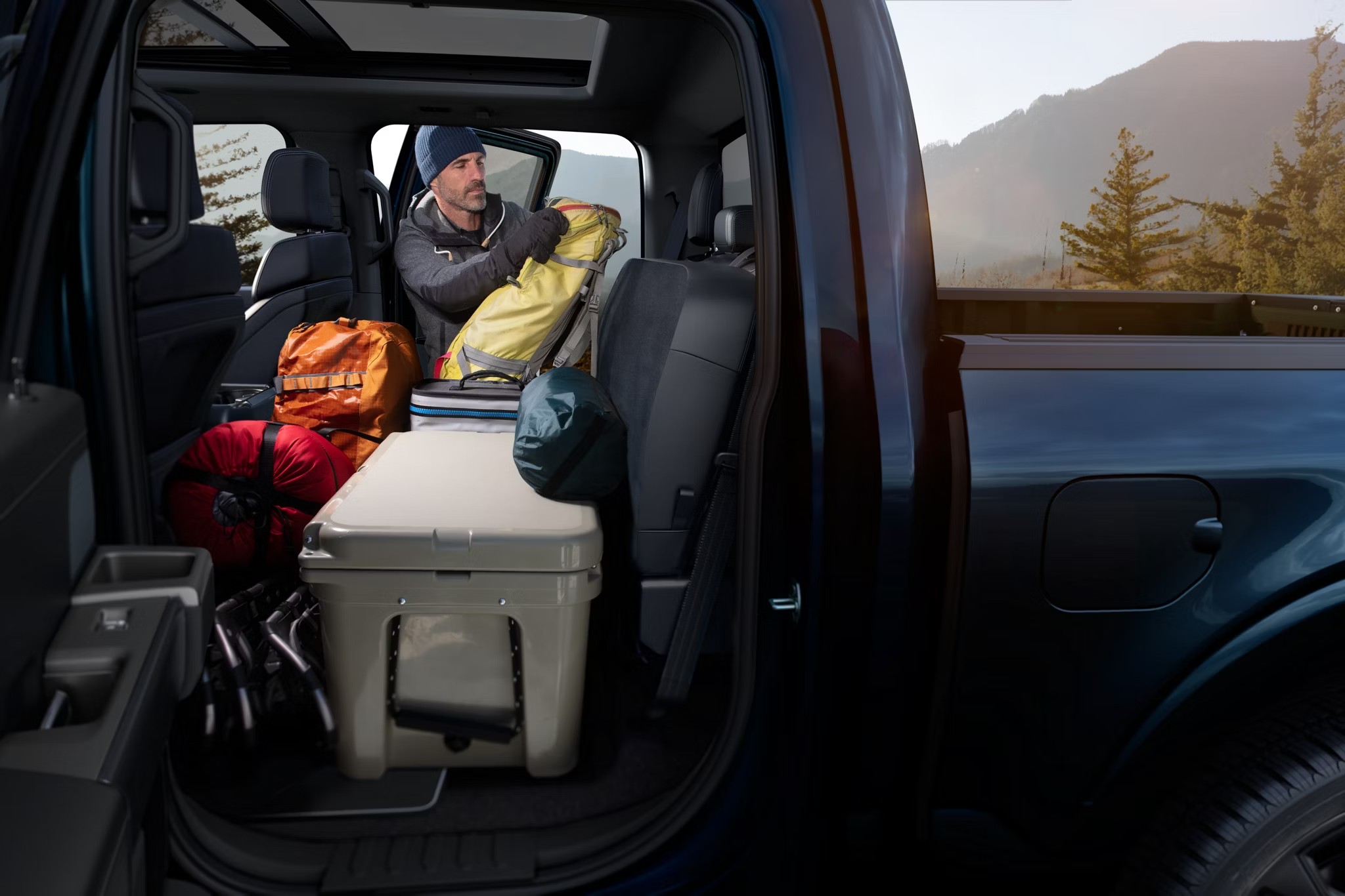 2026 Ford F-150 rear back seat cargo storage