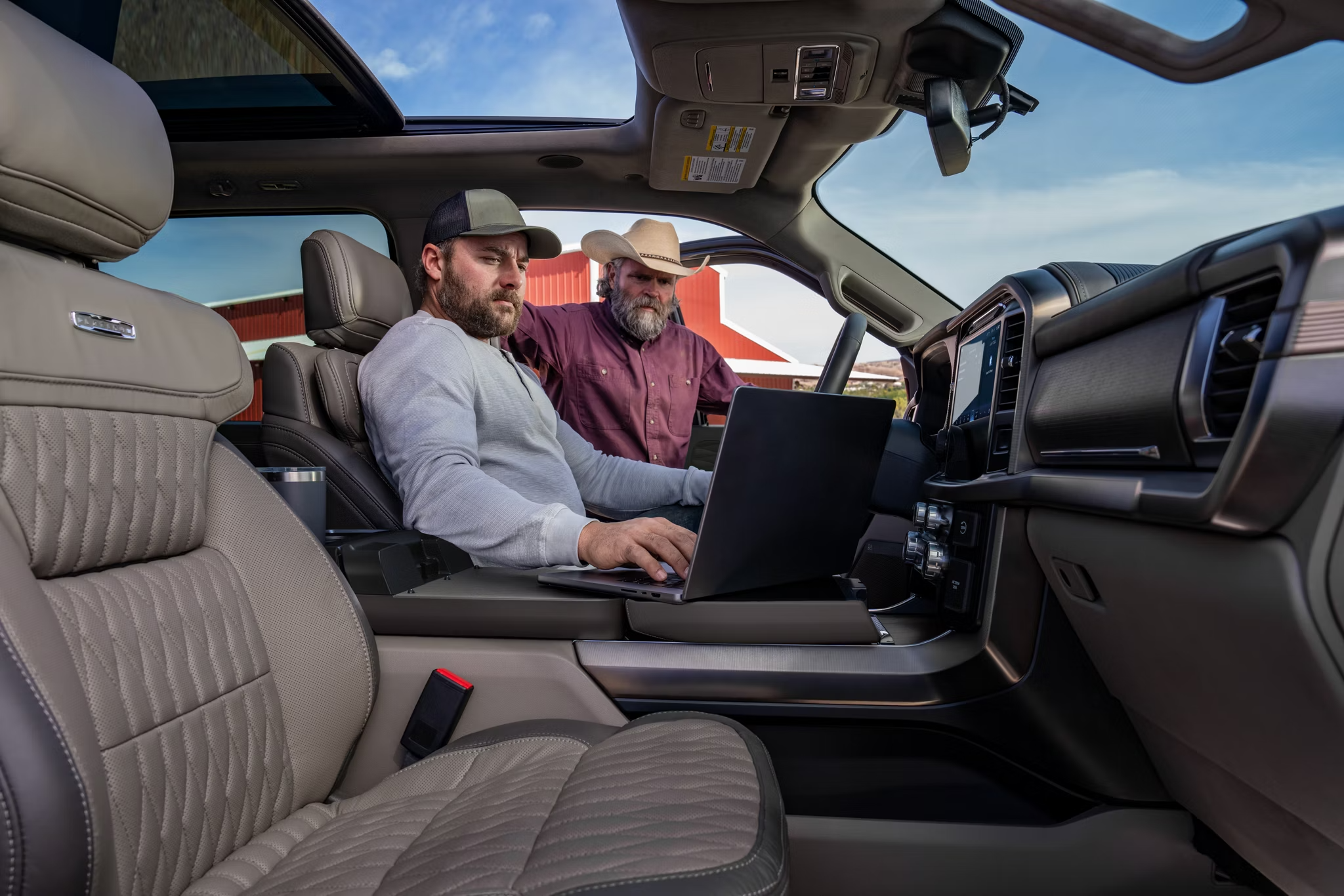 2026 Ford F-150 interior workspace Pro Power Onboard