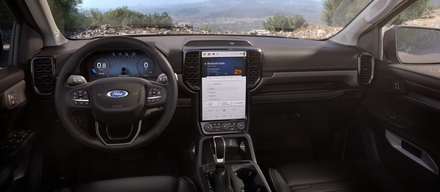 2026 Ford Ranger driver point of view connectivity