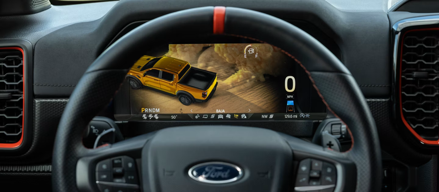 2026 Ford Ranger interior front dashboard